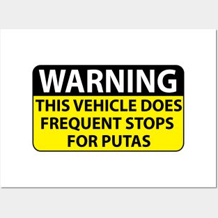 Warning funny Mexican bumper sticker Posters and Art